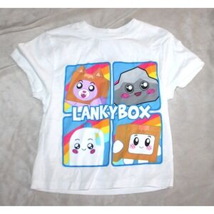 Kids boys girls Lanky Box T-shirt size XS white